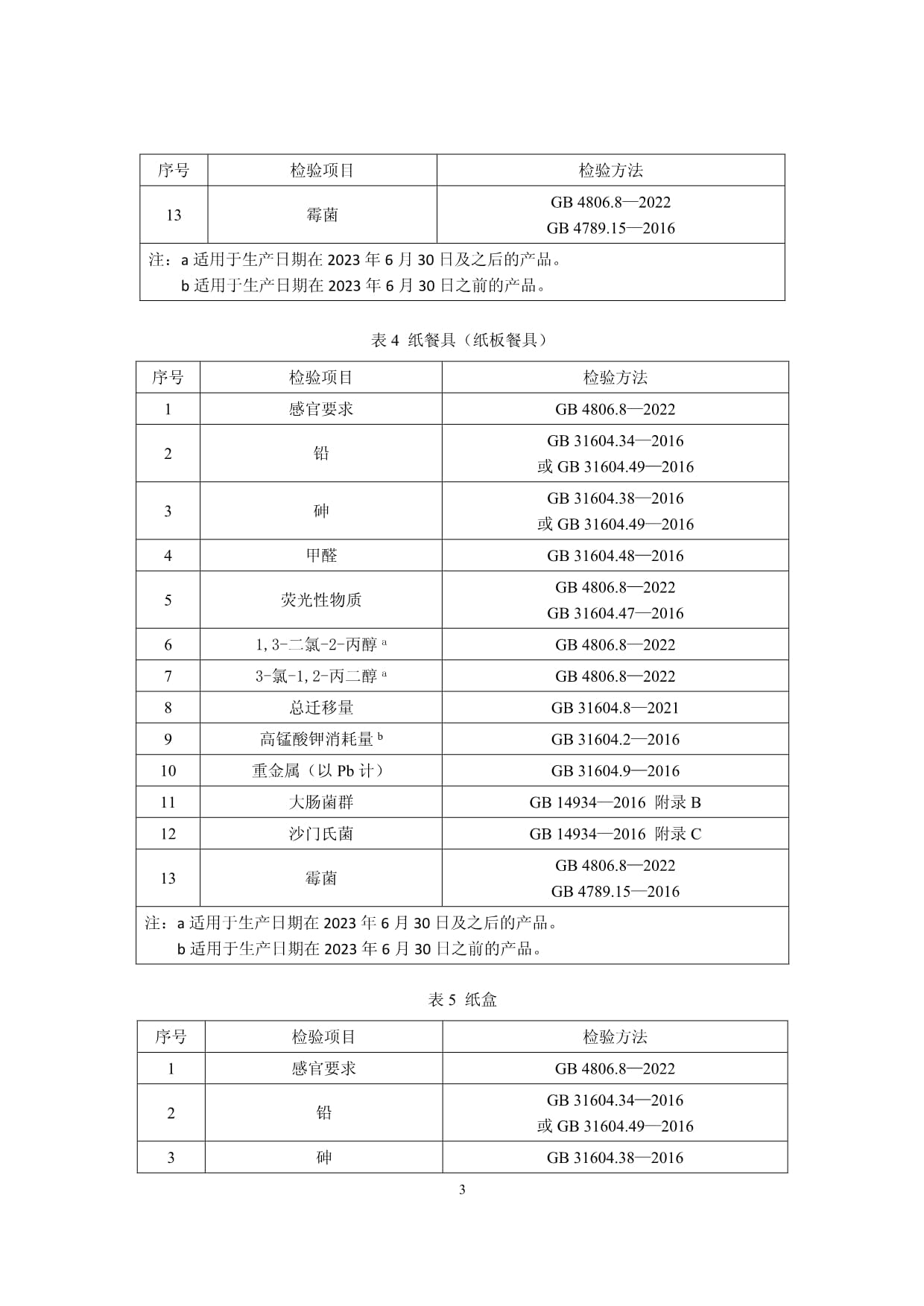 《食品接触用纸容器产品质量国家监督抽查实施细则(2023年版)》征